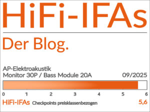 HiFi-IFAs Testsiegel – Monitor 30P + Bass Module 20A